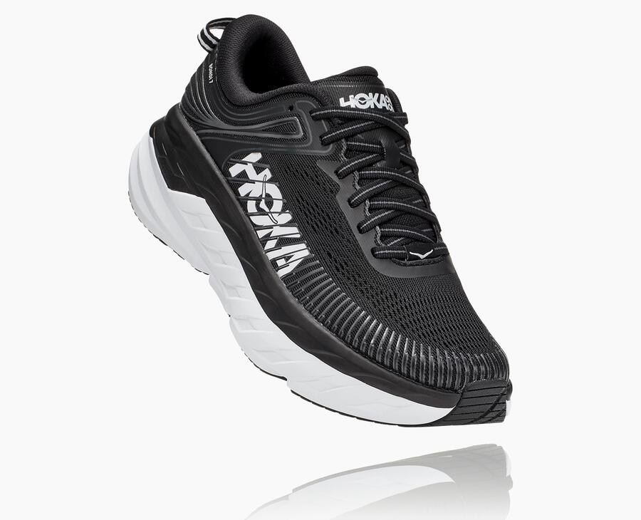 Hoka One One Løbesko Dame - Bondi 7 - Sort/Hvide - 034178BFN